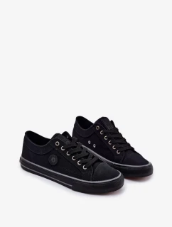 Pánske plátenné tenisky Big Star - čierne
