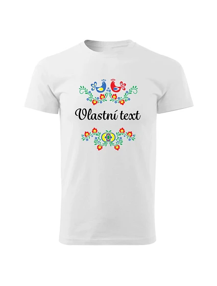 Personalizované pánské tričko s folklórním vzorem