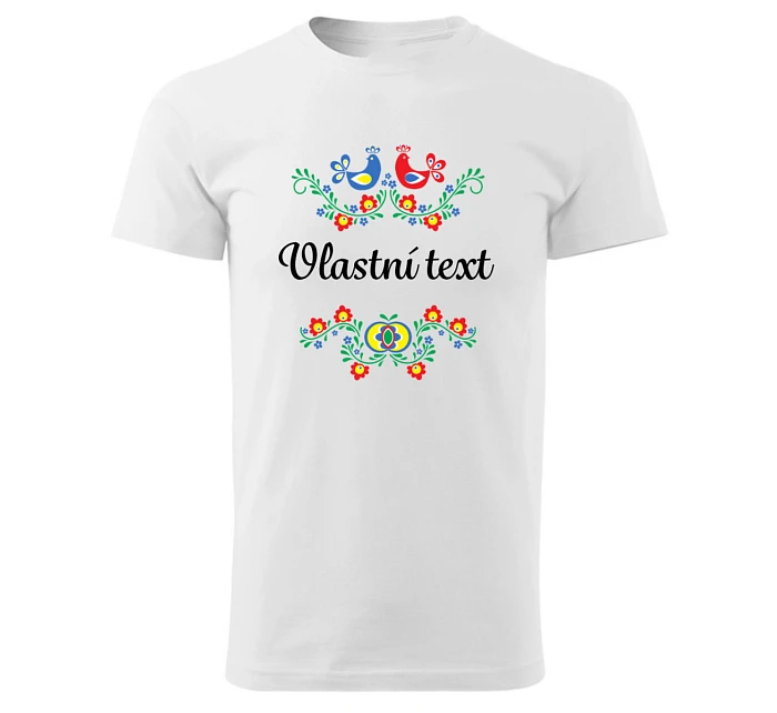 Personalizované pánské tričko s folklórním vzorem