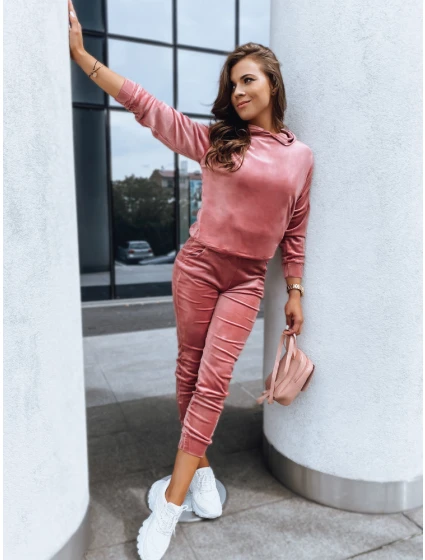 Růžový dámský velurový komplet  Dstreet model 21970593 - FashionStreet