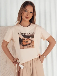 Dámske broskyňové tričko LOBAG FashionStreet RY2411