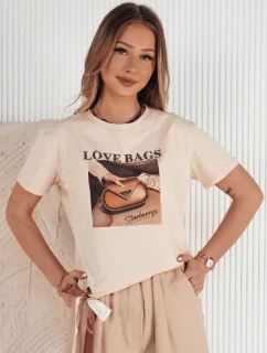 Dámske broskyňové tričko LOBAG FashionStreet RY2411