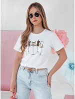 Dámské tričko s potiskem bílé Dstreet model 21984217 - FashionStreet