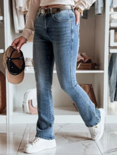 Dámské džínové kalhoty s páskem modré model 21985360 - Dstreet