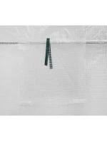 SKLENÍK ZÁHRADNÝ TUNEL 200X300X200CM PE KONŠTRUKCIA BIELA OCEĽ