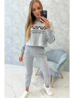 Šedá sada s potlačou