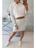 Súprava blúzky a sukne biela Súprava blúzky a sukne biela