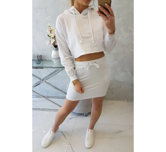 Súprava blúzky a sukne biela Súprava blúzky a sukne biela