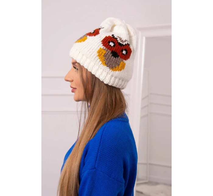 Dámska čiapka Ofelia K349 ecru