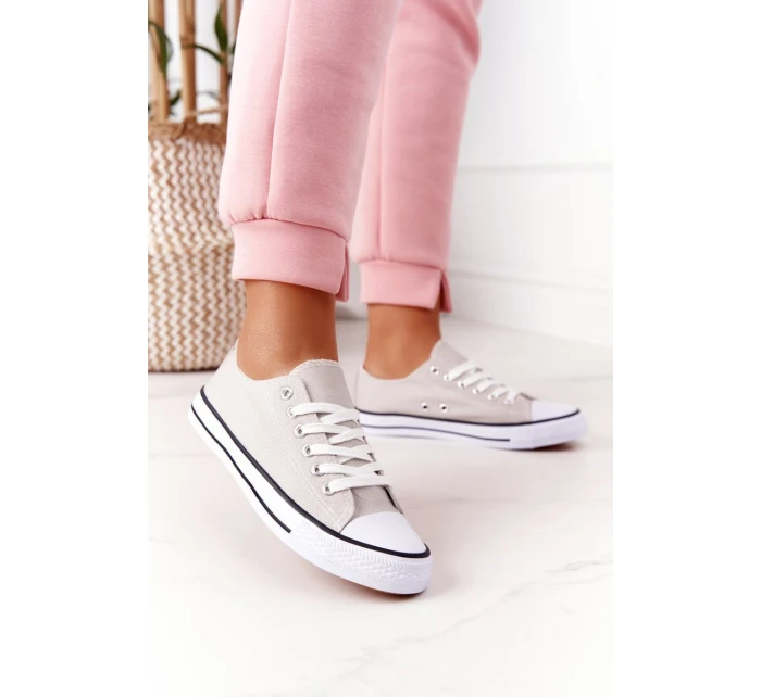 Damskie Klasyczne Trampki Szare Omerta