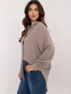 Košeľa D70032M11066D1 tmavá lila