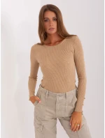 Sweter PM SW J model 21426970 camelowy - FPrice Sweter PM SW J model 21426970 camelowy - FPrice