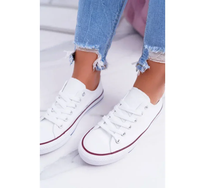 Klasické dámske biele tenisky Omerta