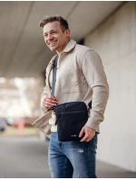 Pánska crossbody taška Vuch Tate Black Pánska crossbody taška Vuch Tate Black
