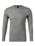 Pánske tričko Merino Rise LS tmavo šedé