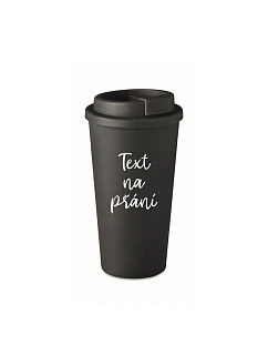 TEXT ŽELANIA - čierny termohrnček 475 ml