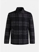 Pánska vlnená teplá košeľa / bunda Style G77965060-149 Black with Dark Grey - Peak