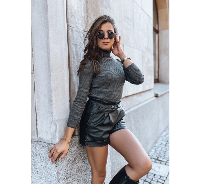 Dámský svetr tmavě šedý Dstreet model 21964142 - FashionStreet Dámský svetr tmavě šedý Dstreet model 21964142 - FashionStreet