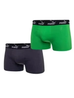 Pánske boxerky Puma 2-Pack zelená šedá pohodlná bavlna Pánske boxerky Puma 2-Pack zelená šedá pohodlná bavlna