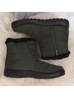 Nepromokavé sněhové boty na zip NEWS W model 17606242 khaki - Inny Nepromokavé sněhové boty na zip NEWS W model 17606242 khaki - Inny