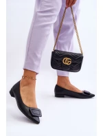 Klasyczne Baleriny Z Ozdobą Czarne Rivea Klasyczne Baleriny Z Ozdobą Czarne Rivea