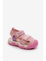 Sandały Dziewczęce Na Rzepy Big Star NN374238 Różowe