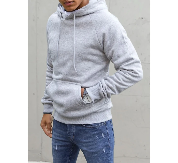 Pánská světle šedá mikina Dstreet model 21966918 - FashionStreet Pánská světle šedá mikina Dstreet model 21966918 - FashionStreet