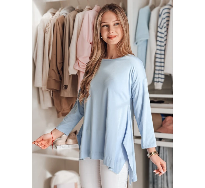 Dámska oversize maslová blúzka s príveskom COMFILA modrá FashionStreet RY2788