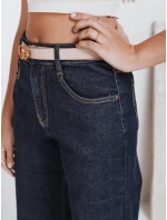 Dámské džíny s širokými nohavicemi tmavě modré Dstreet model 21992549 - FashionStreet Dámské džíny s širokými nohavicemi tmavě modré Dstreet model 21992549 - FashionStreet