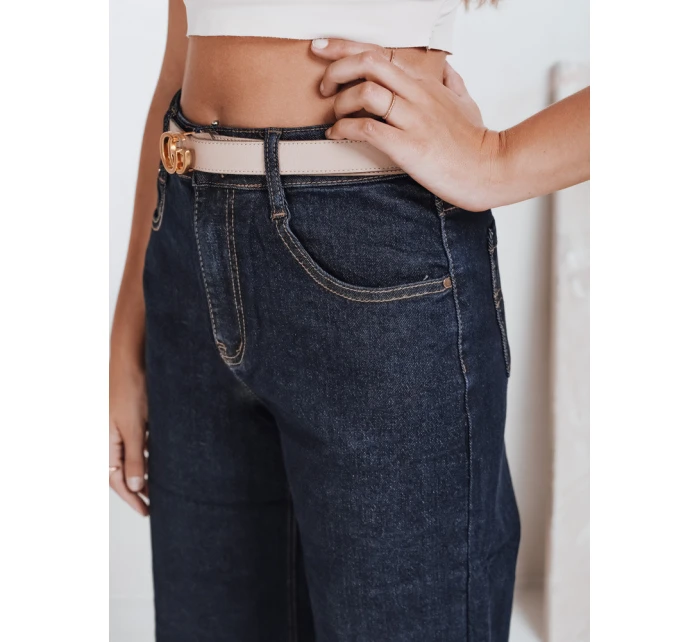 Dámské džíny s širokými nohavicemi tmavě modré Dstreet model 21992549 - FashionStreet Dámské džíny s širokými nohavicemi tmavě modré Dstreet model 21992549 - FashionStreet