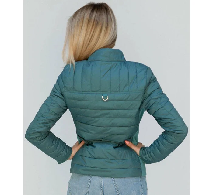 Bunda v mořské barvě s vsadkami 2 model 8726572 - GAROFF