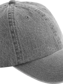 Beechfield B 105 6-panelová džínsová čiapka 53.0105 acid grey