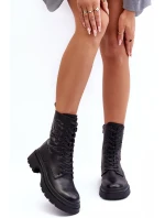 Kožené Workery Botky  Černé model 21633968 - S.Barski