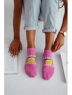 Kotníčkové ponožky LIMONCELLO Růžové