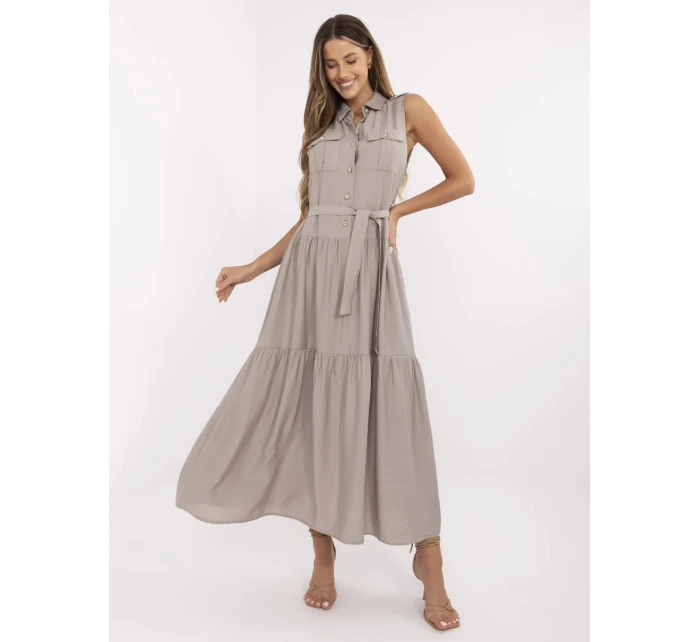 Sukienka MI SK model 21151298 szary - FPrice Sukienka MI SK model 21151298 szary - FPrice