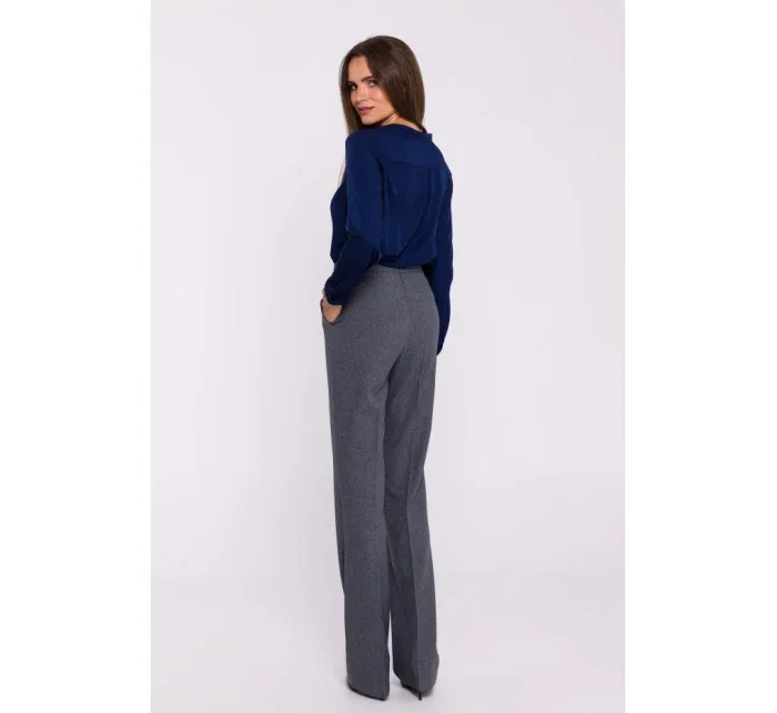 S371 Nohavice Bootcut - sivé