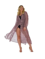 Dámske pareo 14 D81SZ ružový vzor - Self Dámske pareo 14 D81SZ ružový vzor - Self