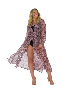 Dámske pareo 14 D81SZ ružový vzor - Self