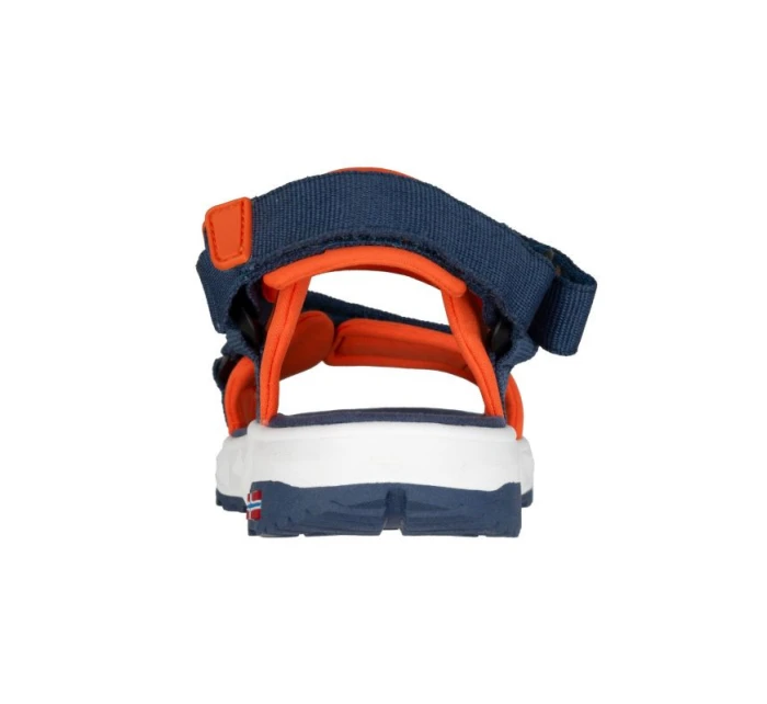 Detské sandále Trollkids Lysefjord mystic blue/orange (666-142)