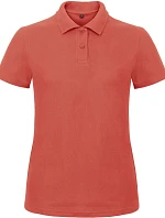 B&C ID.001 /women Dámske polo tričko s piké vzorom 01.ID10 pixel coral