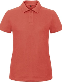 B&C ID.001 /women Dámské piqué polo  coral model 22435960