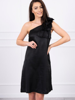Šaty s mašlí na model 18744302 černé - K-Fashion