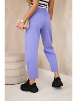 Nohavice s vreckami Summer Punto fialové