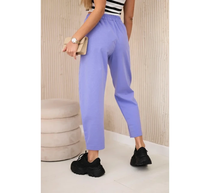 Nohavice s vreckami Summer Punto fialové