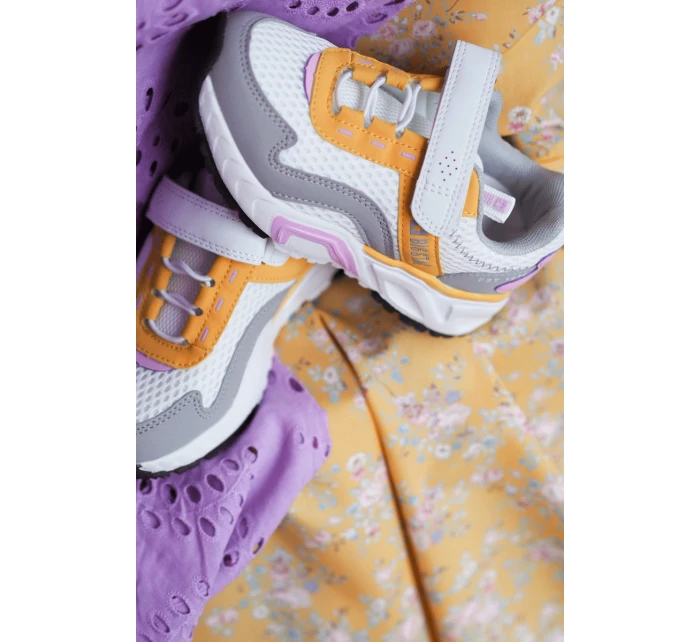 Dětská sportovní obuv se suchým zipem Big Star model 21609010 Bílá a žlutá - Big Star Shoes
