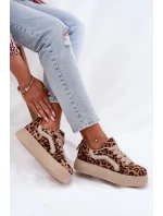 Sneakersy Damskie Na Platformie Panterka Tellnira