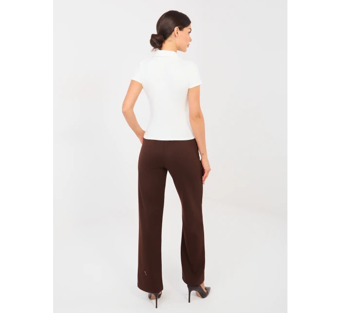 Spodnie IT SP model 21910976 brązowy - FPrice Spodnie IT SP model 21910976 brązowy - FPrice
