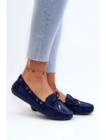 Dámske semišové mokasíny Navy Blue Si Passione