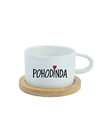 POHODINDA - biely pohár na makrónky 200 ml