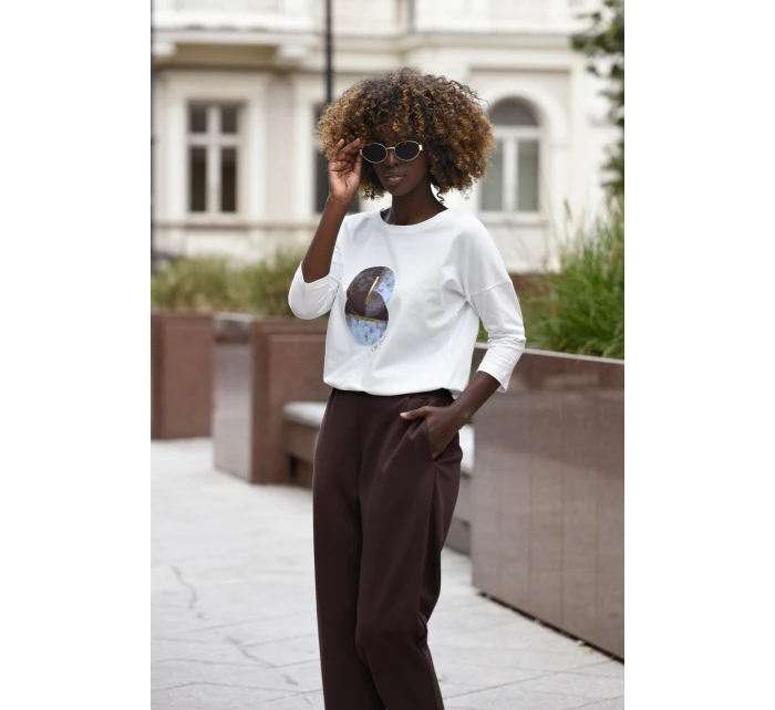 model 21292644 BLOUSE - OFF PINK